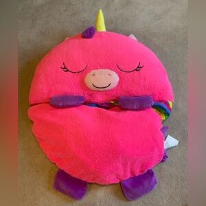 Pink Unicorn Plush Happy Napper